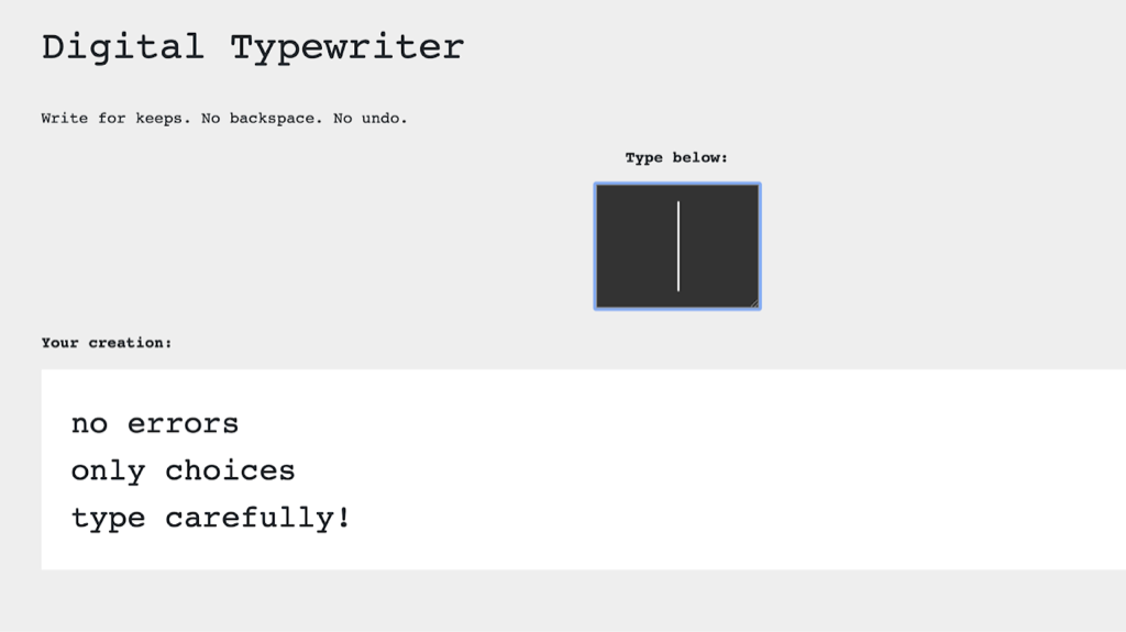 Digital Typewriter